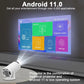 4K Smart Projector Android 11 Dual Wifi6 Home Cinema Projector