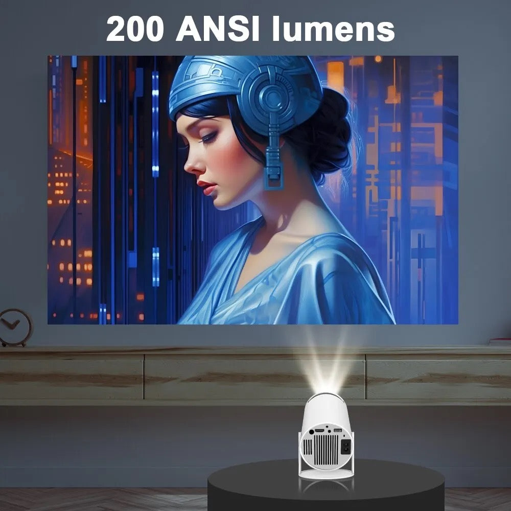 4K Smart Projector Android 11 Dual Wifi6 Home Cinema Projector