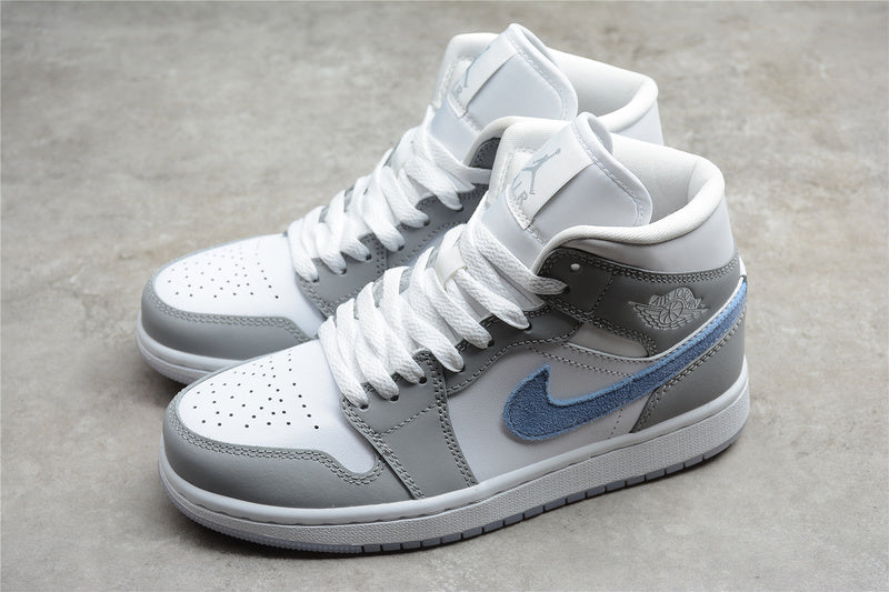 AJ1 MID Wolf GREY SNEAKER