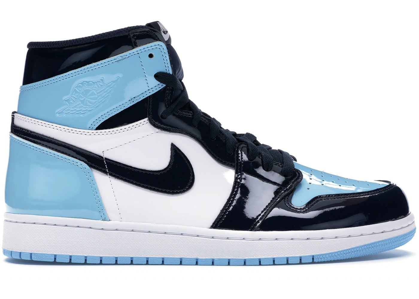 AJ1 HIGH PATENT OBSIDIAN SNEAKER