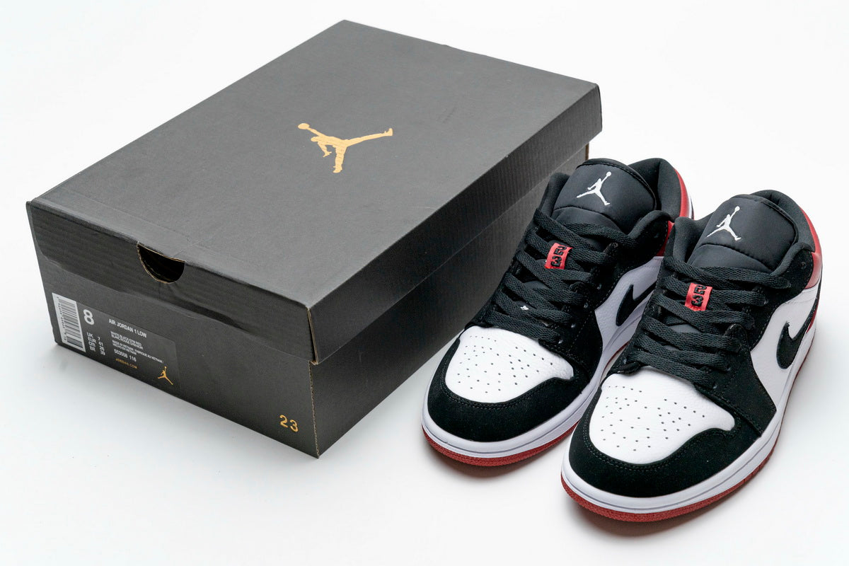 AJ1 Low Black Toe Sneaker