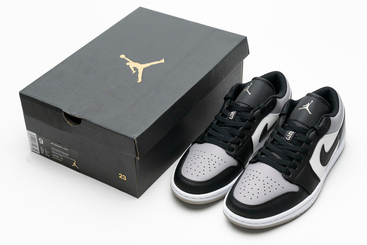 AJ1 Low White Atmosphere Black Sneaker